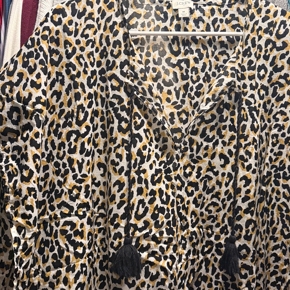 J. Crew Leopard Swim Cover-Up - Picture 2 of 6